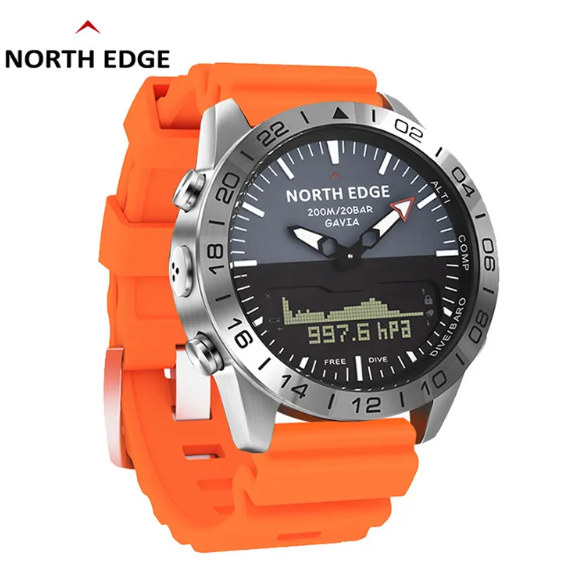 NORTH EDGE GAVIA: The Ultimate 200M Waterproof Digital Watch for Adventurers and Professionals