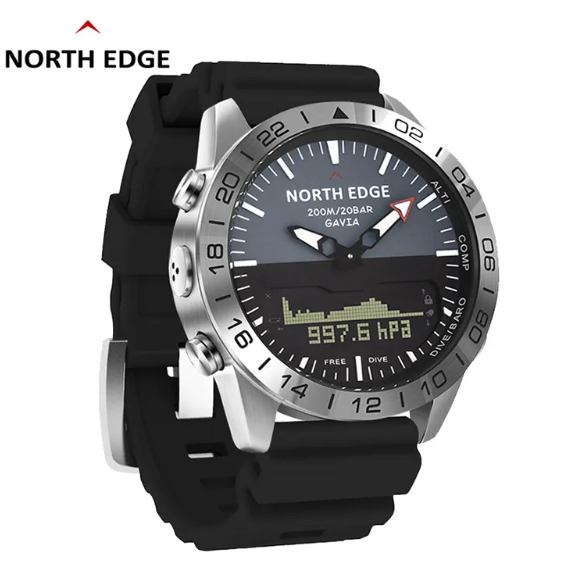 NORTH EDGE GAVIA: The Ultimate 200M Waterproof Digital Watch for Adventurers and Professionals