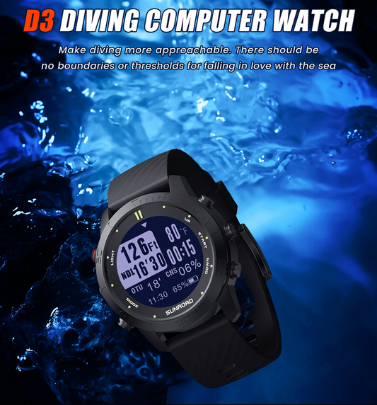 Dive Into Adventure with the Sunroad D3 Diving Computer Watch!