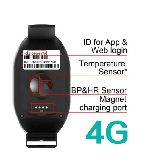 Stay Connected, Stay Safe: The Ultimate 4G LTE GPS Smart Watch Bracelet for Your Loved Ones