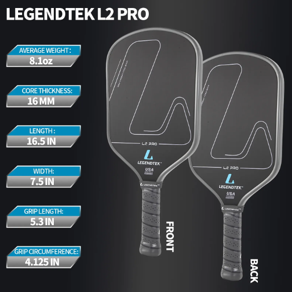 LEGENDTEK L2 PRO Pickleball Paddle: Dominate the Court with Power, Precision, and Style