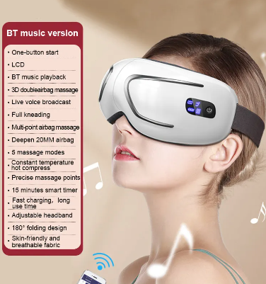 Revitalize Your Eyes: Smart Electric Wireless Eye Massager with Acupuncture Therapy