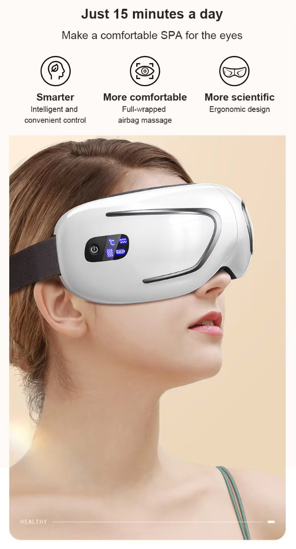 Revitalize Your Eyes: Smart Electric Wireless Eye Massager with Acupuncture Therapy