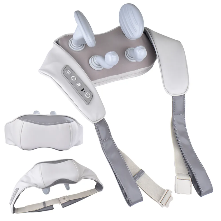 Ultimate Relaxation: Rechargeable Wireless Back & Neck Massager for Deep Tissue Relief