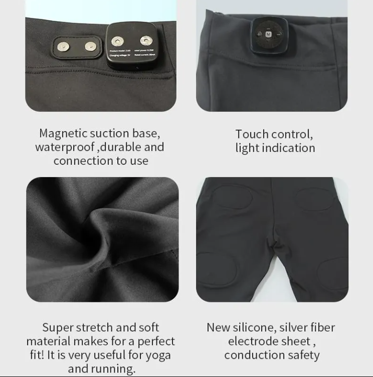 Fitness Electronic Muscle Stimulator: Wireless EMS Shorts for a Lifted, Sculpted Buttock & Hip Trainer