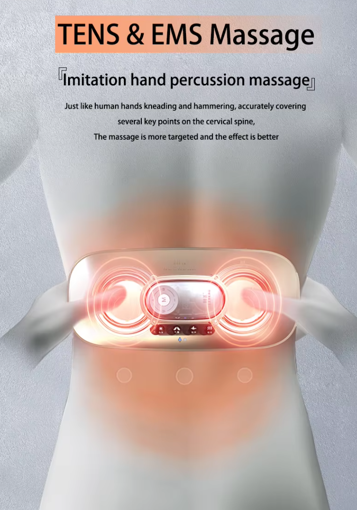 Revolutionary Lumbar Relief: Smart Lower Back Massager with Infrared & EMS Therapy for Pain-Free Living