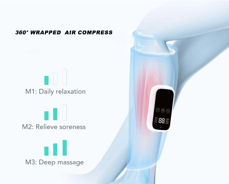 Ultimate Sports Relaxation Therapy: Electric Leg Massager for Calf & Muscle Recovery, Enhanced Blood Circulation & Heavy Leg Relief