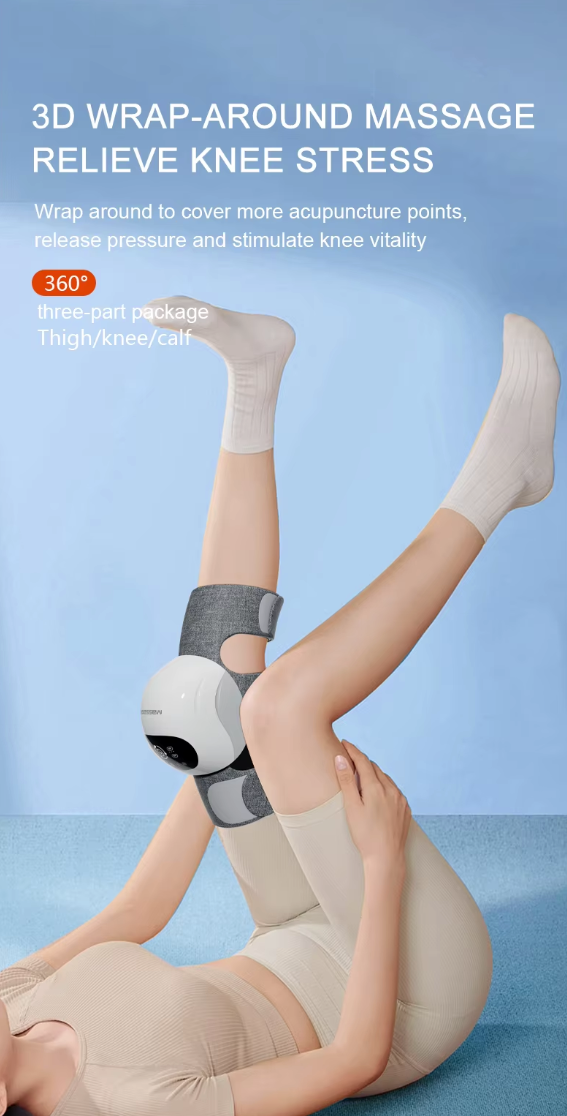 Revitalize Your Legs: Cordless Knee Massager with Heat & Vibration for Ultimate Pain Relief, Muscle Recovery, and Rehabilitation After Injury!