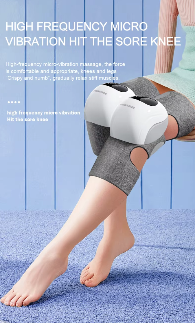 Revitalize Your Legs: Cordless Knee Massager with Heat & Vibration for Ultimate Pain Relief, Muscle Recovery, and Rehabilitation After Injury!