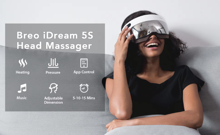 Unwind in Style: The Ultimate Breo iDream5s Electric Head Massager for Tiredness, Stress, and Migraine Relief