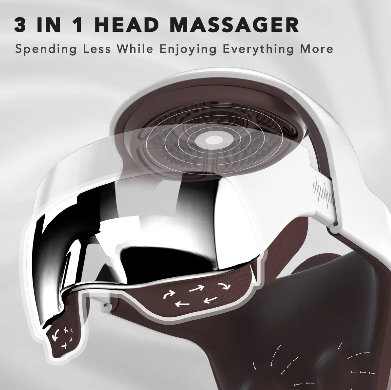 Unwind in Style: The Ultimate Breo iDream5s Electric Head Massager for Tiredness, Stress, and Migraine Relief