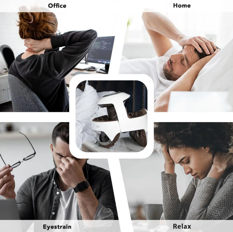 Unwind in Style: The Ultimate Breo iDream5s Electric Head Massager for Tiredness, Stress, and Migraine Relief