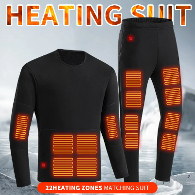 HeatWave Smart Hi-Tech Heated Clothes Set: Ultimate Comfort with Integrated Heating Technology (Top + Pants)