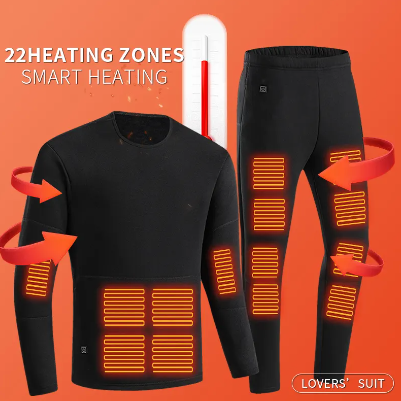 HeatWave Smart Hi-Tech Heated Clothes Set: Ultimate Comfort with Integrated Heating Technology (Top + Pants)