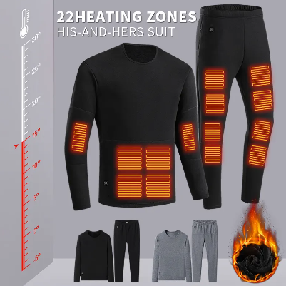 HeatWave Smart Hi-Tech Heated Clothes Set: Ultimate Comfort with Integrated Heating Technology (Top + Pants)