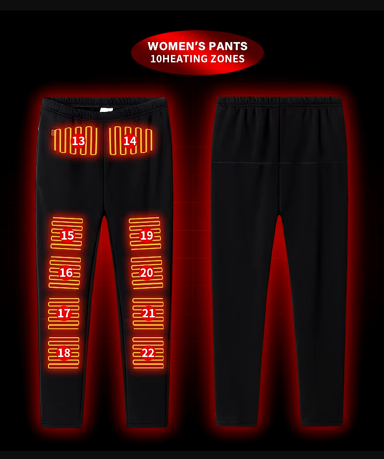 HeatWave Smart Hi-Tech Heated Clothes Set: Ultimate Comfort with Integrated Heating Technology (Top + Pants)