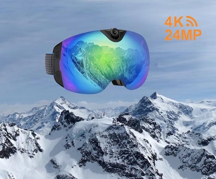 Experience Adventure Like Never Before: Fantastic 4K High-Quality Smart Ski Goggles with Built-in Camera for Ultimate Action Filming