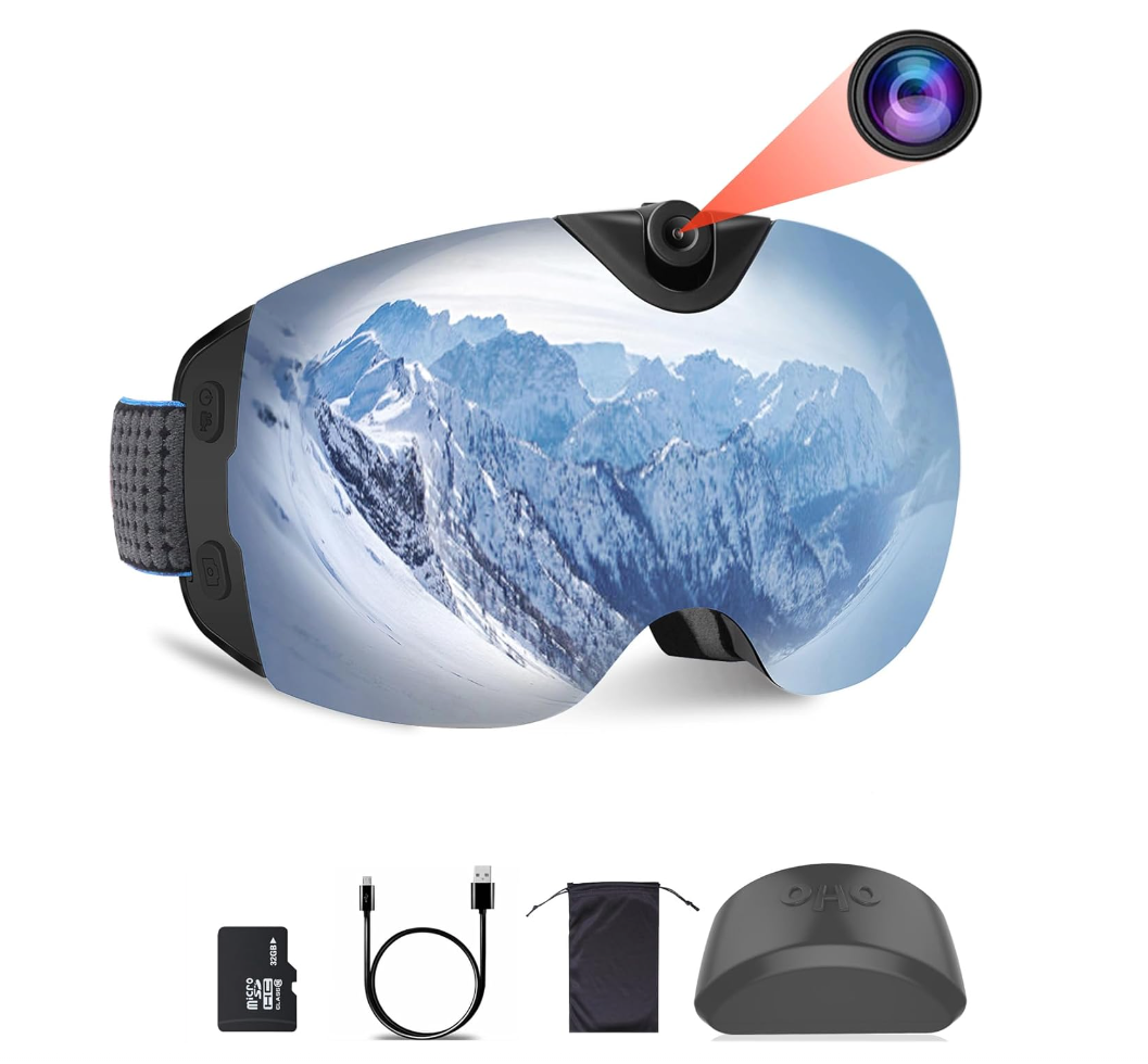 Experience Adventure Like Never Before: Fantastic 4K High-Quality Smart Ski Goggles with Built-in Camera for Ultimate Action Filming