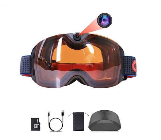 Experience Adventure Like Never Before: Fantastic 4K High-Quality Smart Ski Goggles with Built-in Camera for Ultimate Action Filming