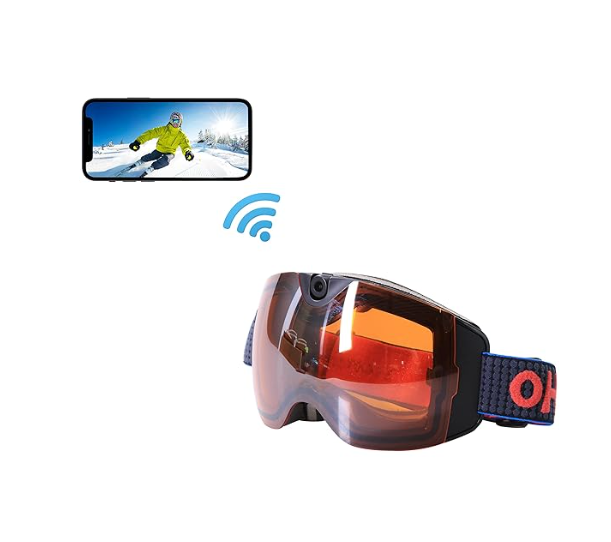 Experience Adventure Like Never Before: Fantastic 4K High-Quality Smart Ski Goggles with Built-in Camera for Ultimate Action Filming