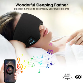 Bluetooth Sleep Mask Upgraded 3D Headphones Men Women Sleep Headphones Eye Mask