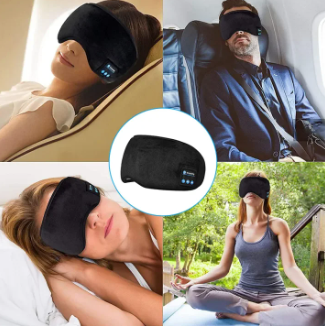 Bluetooth Sleep Mask Upgraded 3D Headphones Men Women Sleep Headphones Eye Mask