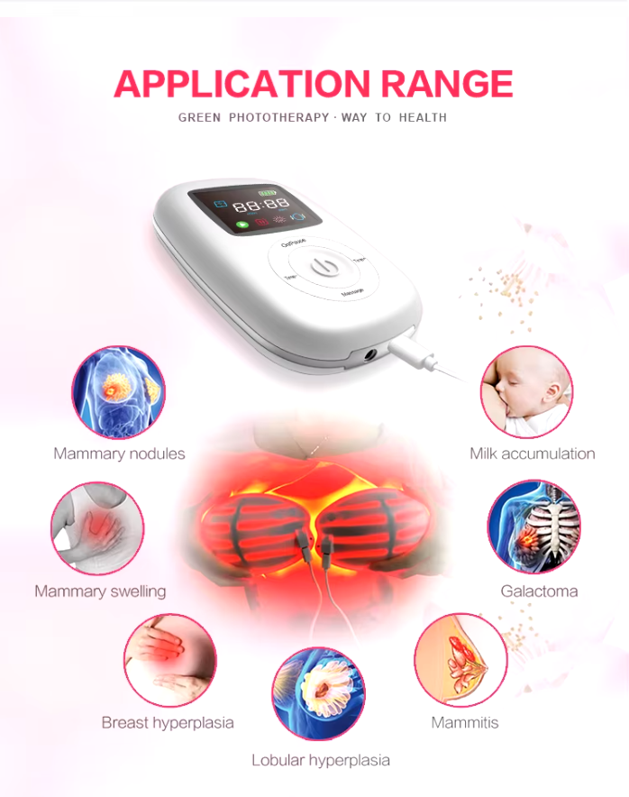 Optimal Breast Health: Advanced Red Light Therapy Massager for Wellness and Firmness