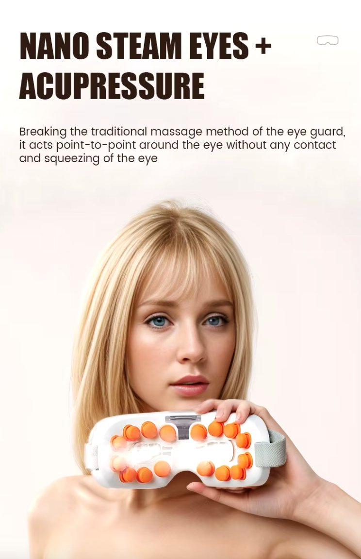 Revitalize Your Gaze: Smart 3D Steam Eye Massager for Ultimate Relaxation and Eye Rejuvenation